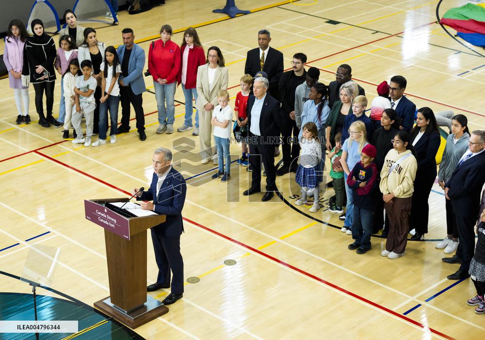 Mark Carney Gives Announcement - Ottawa