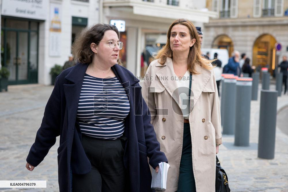 Departure of party leaders outside the Elysee Palace - Paris AJ