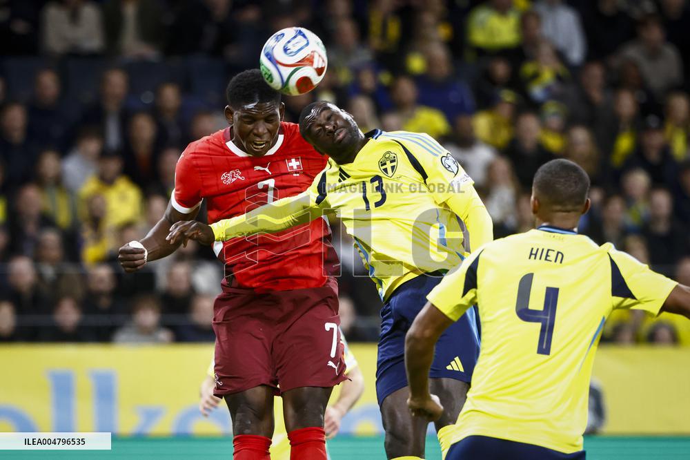 WORLD CUP QUALIFYING SWEDEN-SWITZERLAND