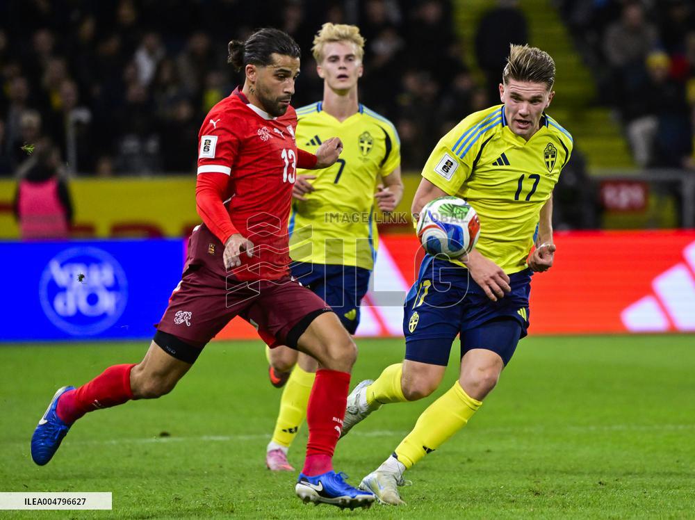 WORLD CUP QUALIFYING SWEDEN-SWITZERLAND