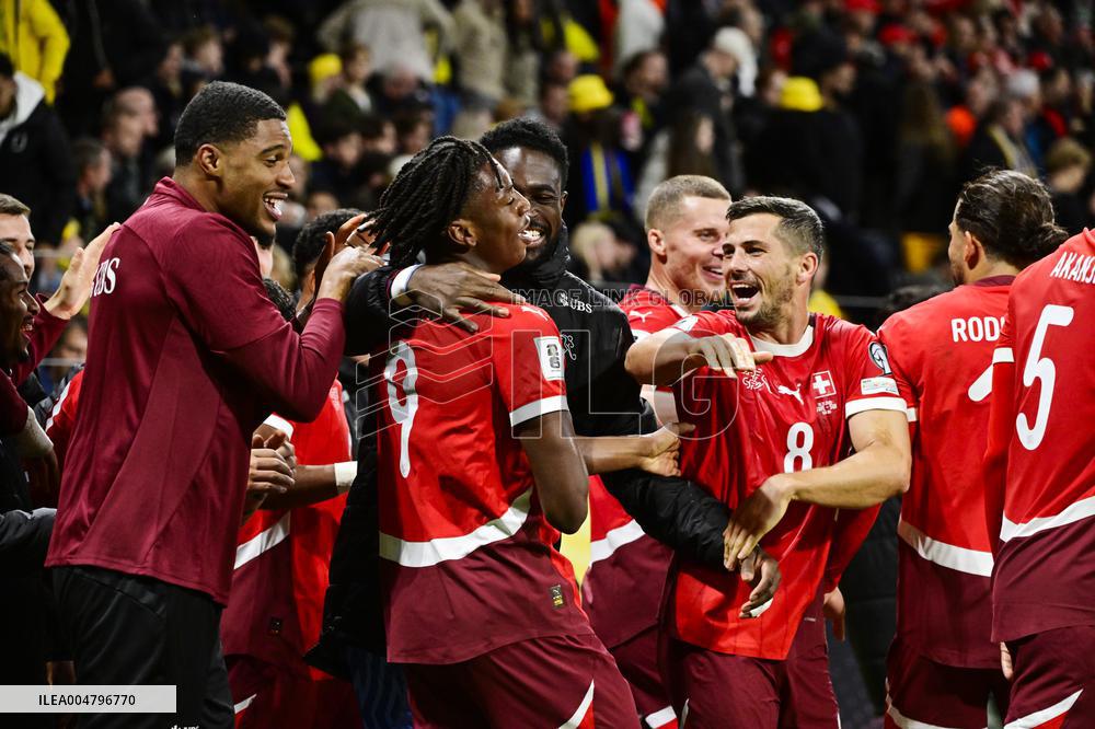 WORLD CUP QUALIFYING SWEDEN-SWITZERLAND