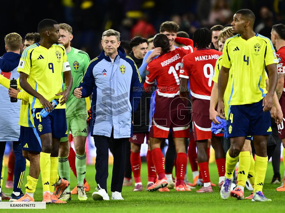 WORLD CUP QUALIFYING SWEDEN-SWITZERLAND