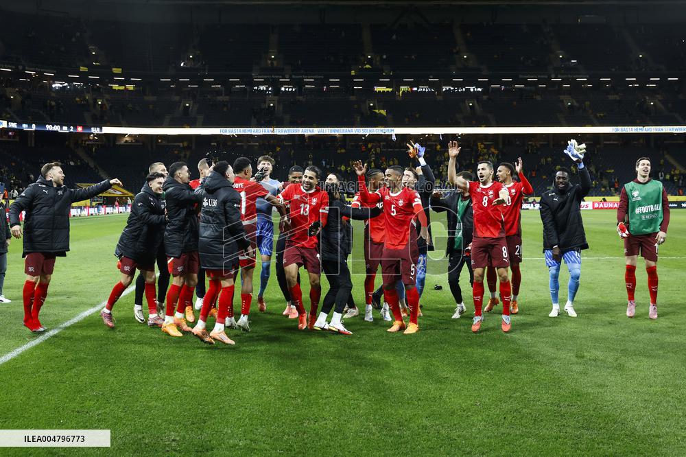 WORLD CUP QUALIFYING SWEDEN-SWITZERLAND