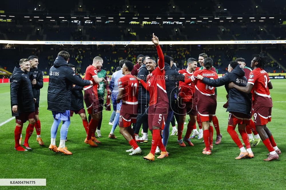 WORLD CUP QUALIFYING SWEDEN-SWITZERLAND