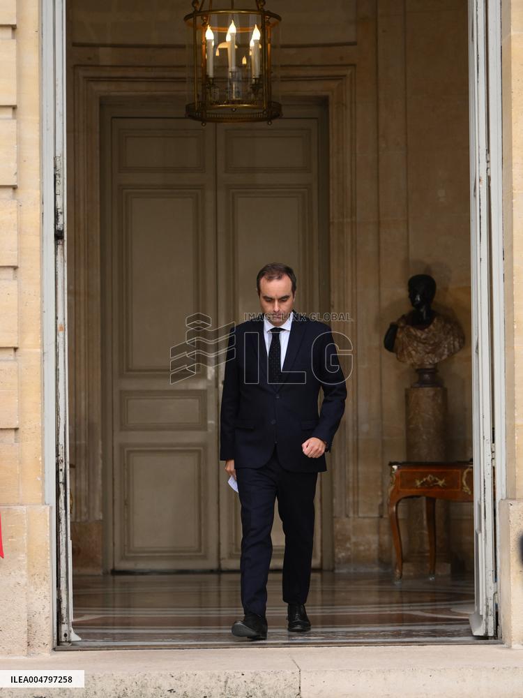 Statement by French Outgoing Prime Minister Sebastien Lecornu After Resignation - Paris