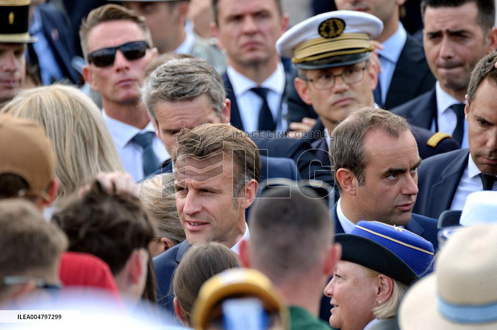 French President Macron At The Bastille Day Parade - Paris