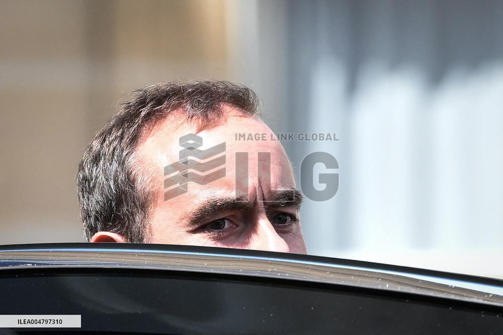 French Minister for the Armed Forces Sebastien Lecornu exits the Elysee FA