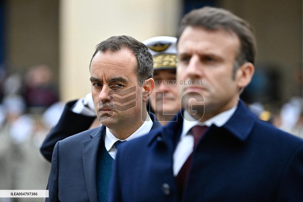 Macron Leads A Military Ceremony At The Invalides - Paris
