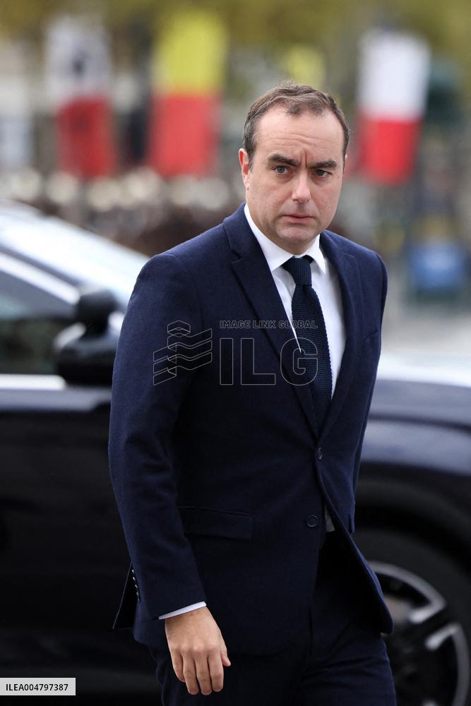 Belgian Royal Couple Attend A Ceremony At The Arc De Triomphe - Paris