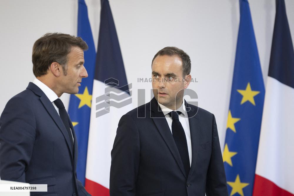 Emmanuel Macron speech at the Ministry of Armed Forces in Paris