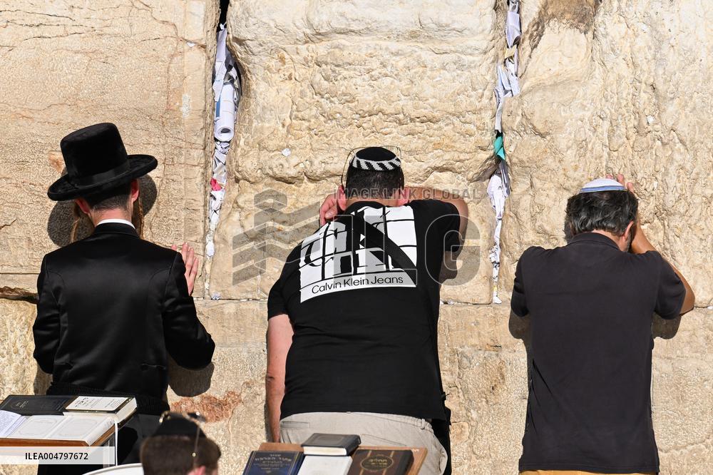 The Western Wall in Jerusalem Old City - Israel
