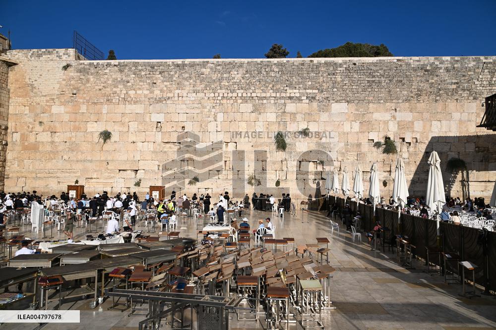 The Western Wall in Jerusalem Old City - Israel