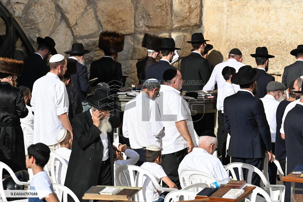 The Western Wall in Jerusalem Old City - Israel