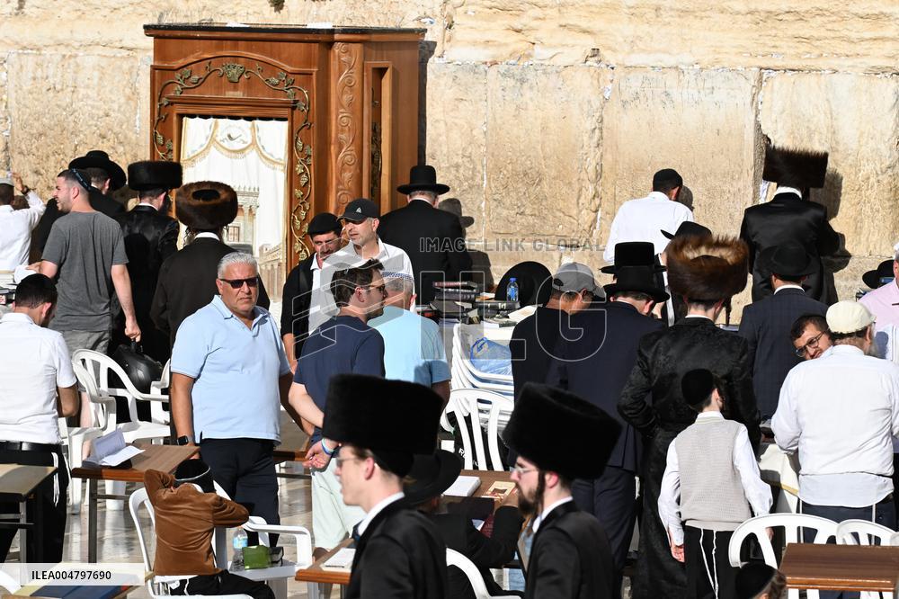 The Western Wall in Jerusalem Old City - Israel