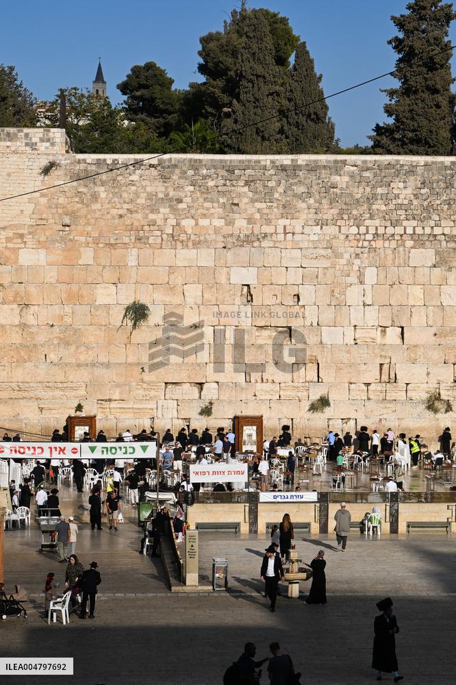 The Western Wall in Jerusalem Old City - Israel