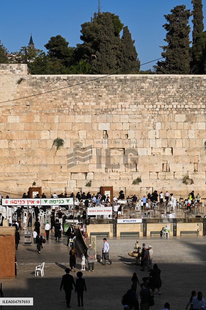 The Western Wall in Jerusalem Old City - Israel