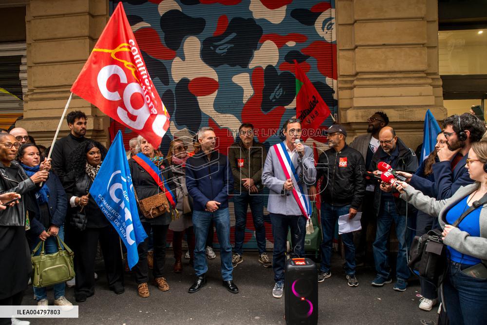 Call for Strike Against Shein Partnership At BHV Store - Paris