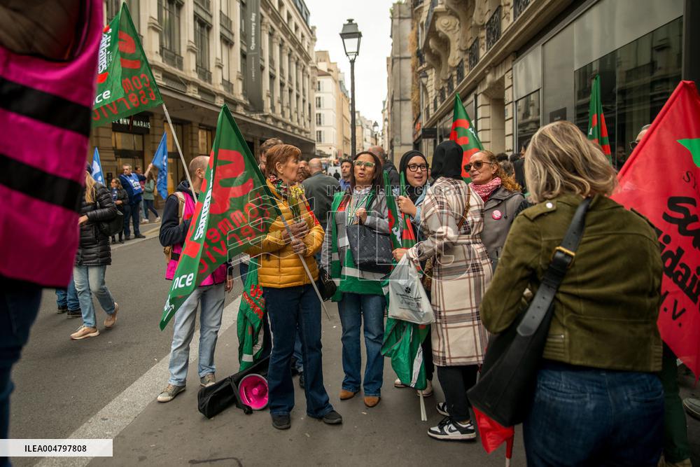 Call for Strike Against Shein Partnership At BHV Store - Paris
