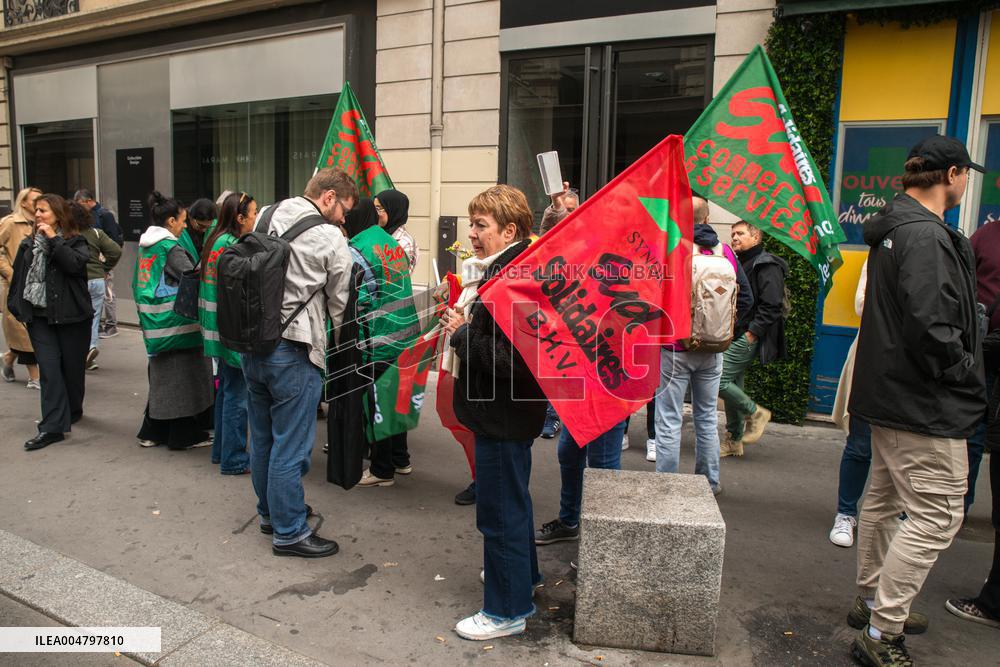 Call for Strike Against Shein Partnership At BHV Store - Paris
