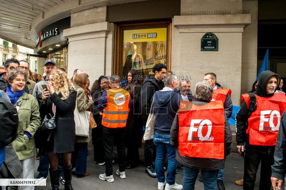 Call for Strike Against Shein Partnership At BHV Store - Paris
