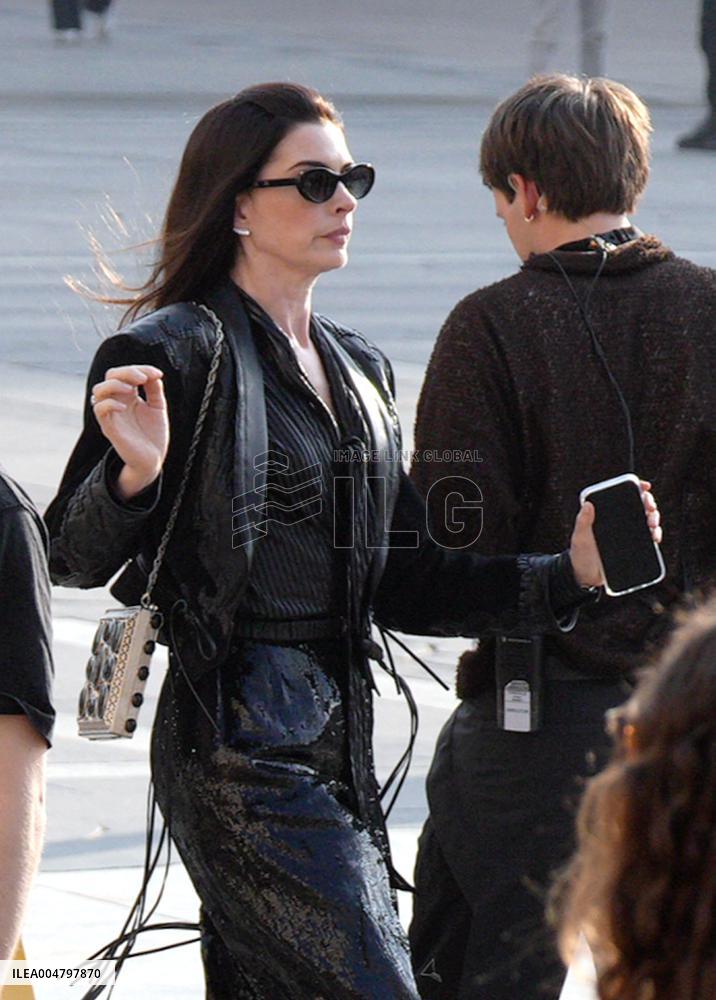 Anne Hathaway filming The Devil Wears Prada 2 in Milan - Italy