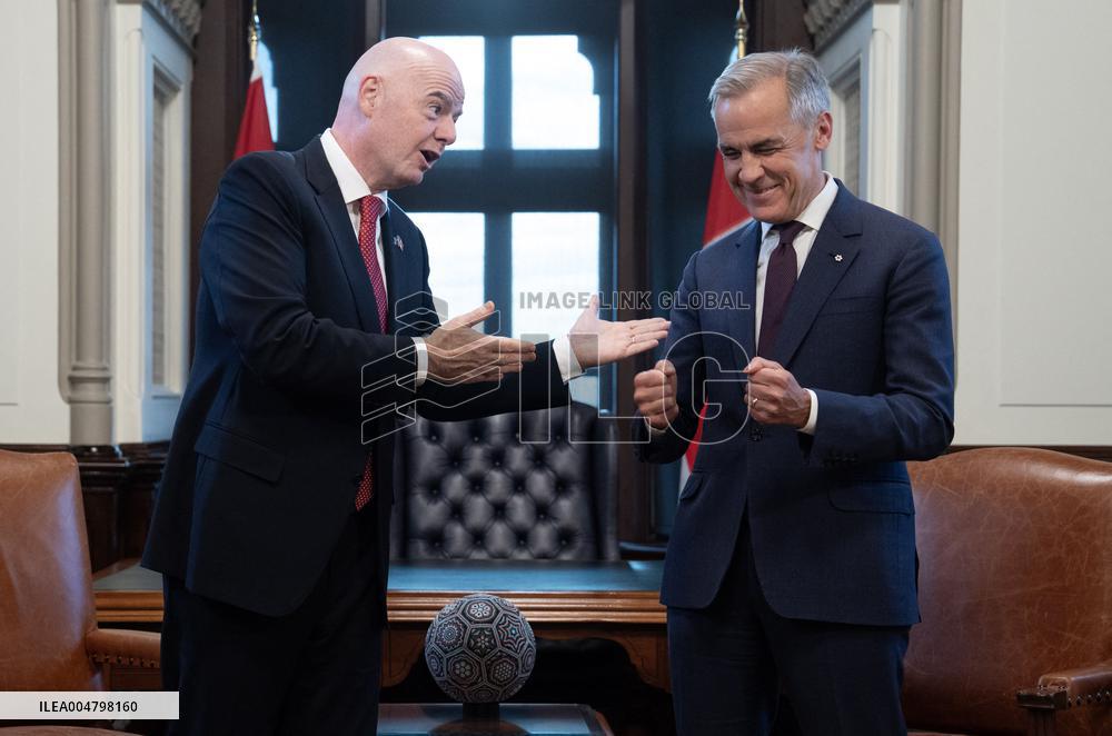 Canadian PM Mark Carney Meets FIFA President Gianni Infantino - Ottawa