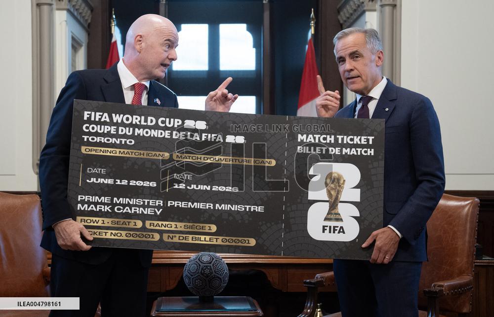 Canadian PM Mark Carney Meets FIFA President Gianni Infantino - Ottawa