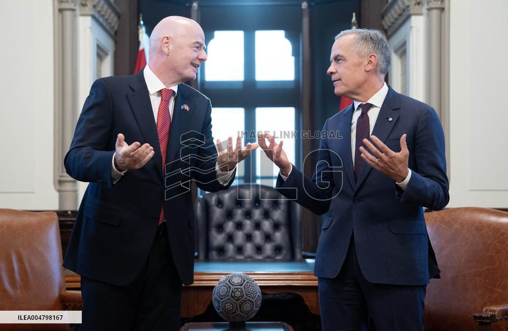 Canadian PM Mark Carney Meets FIFA President Gianni Infantino - Ottawa