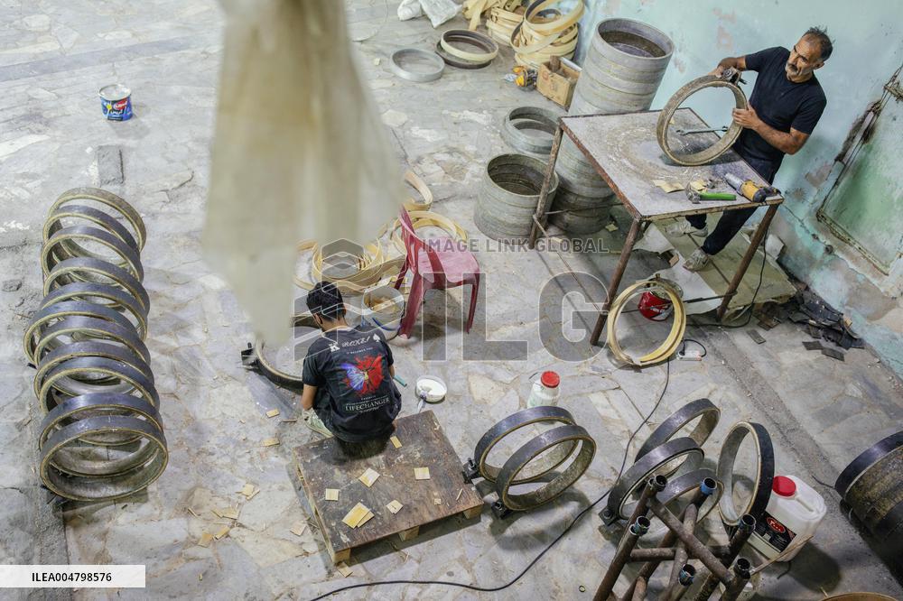 Traditional Daf Drums of Sanandaj- Iran