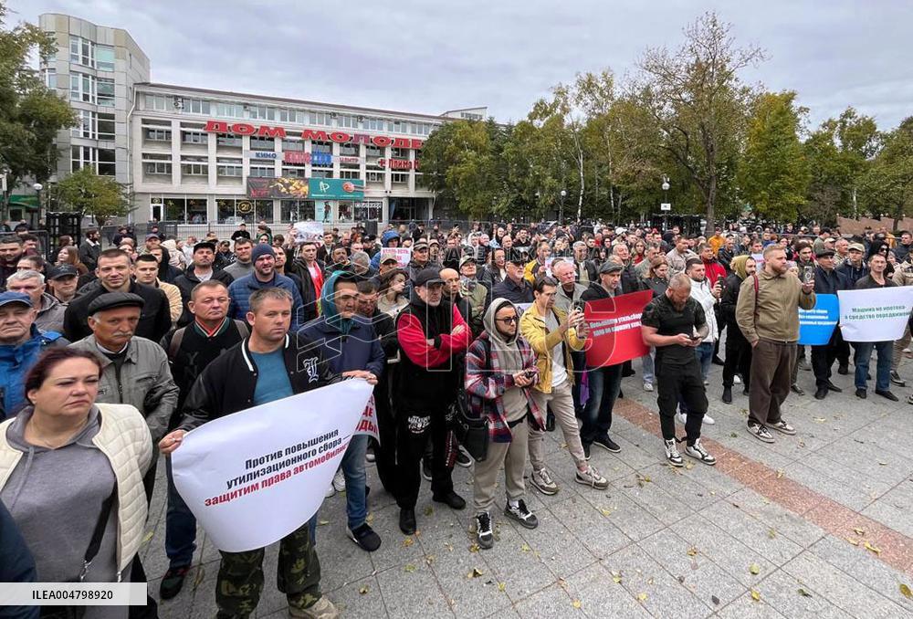 Anti-government rally in Vladivostok