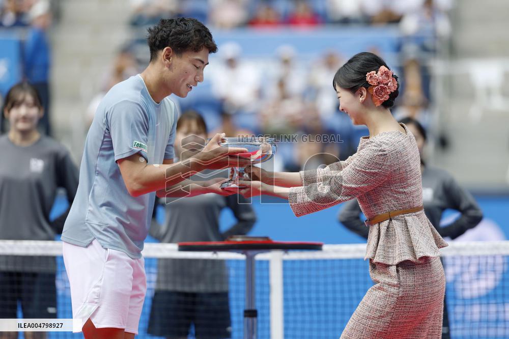 Princess Kako watches Japan national tennis championship final