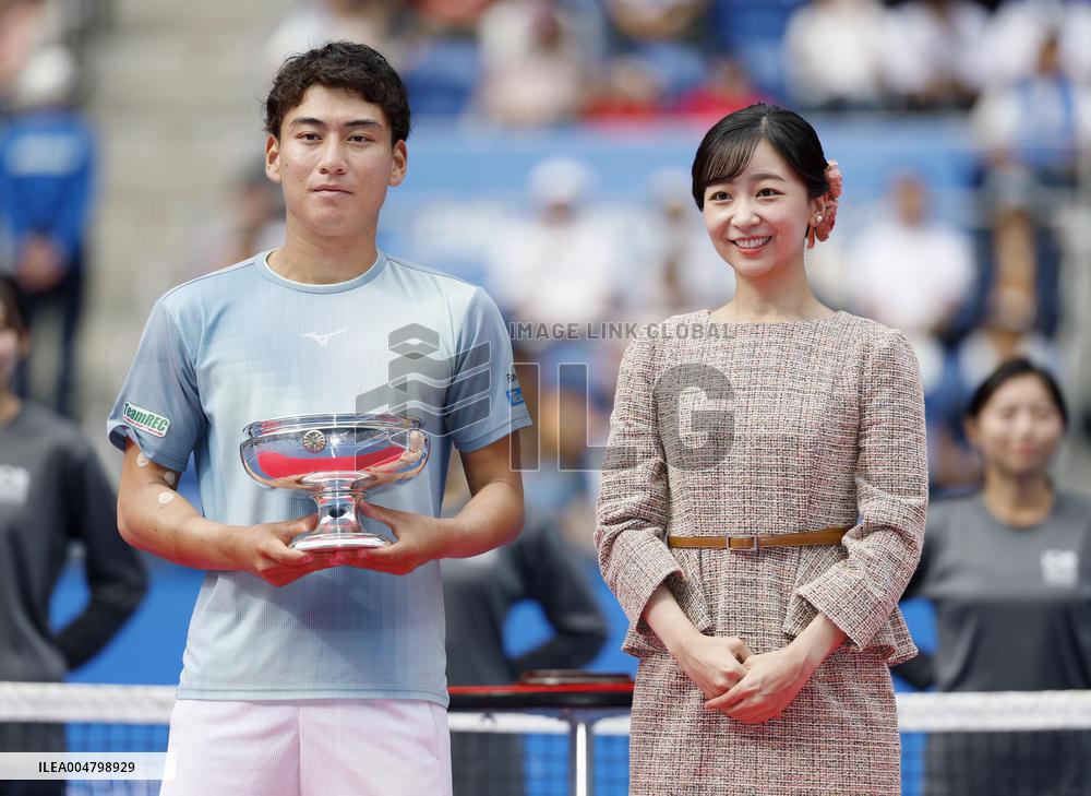 Princess Kako watches Japan national tennis championship final