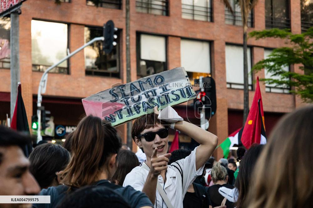 Pro-Palestine Demonstrations on the Two-year Israel Attack by Hamas