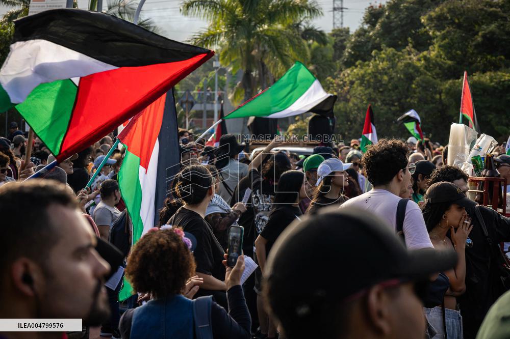 Pro-Palestine Demonstrations on the Two-year Israel Attack by Hamas