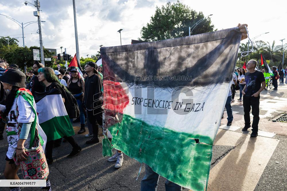 Pro-Palestine Demonstrations on the Two-year Israel Attack by Hamas