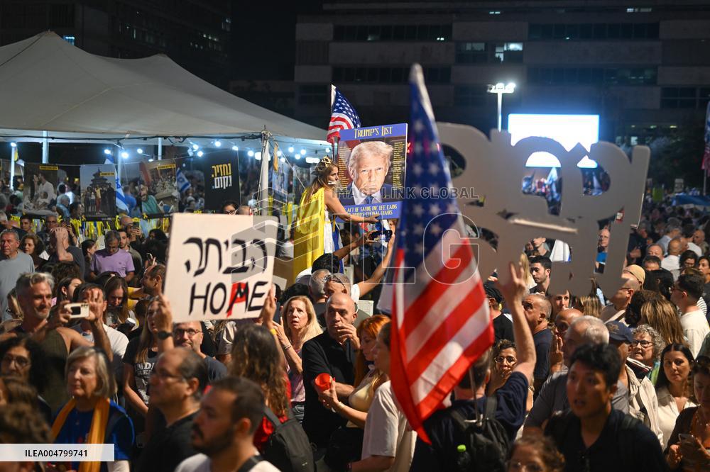 Steve Witkoff at the Hostage Square in Tel Aviv - Israel