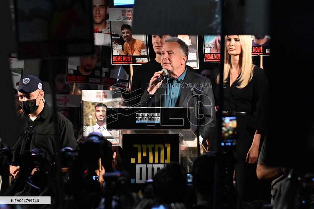 Steve Witkoff at the Hostage Square in Tel Aviv - Israel