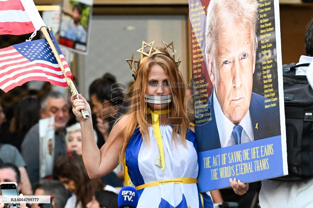 Steve Witkoff at the Hostage Square in Tel Aviv - Israel