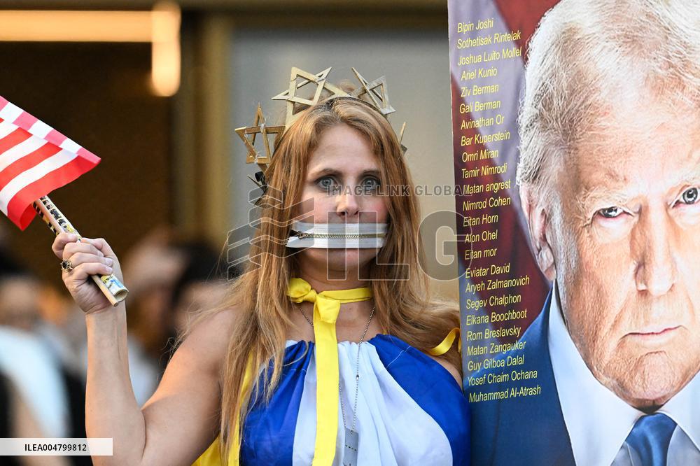 Steve Witkoff at the Hostage Square in Tel Aviv - Israel