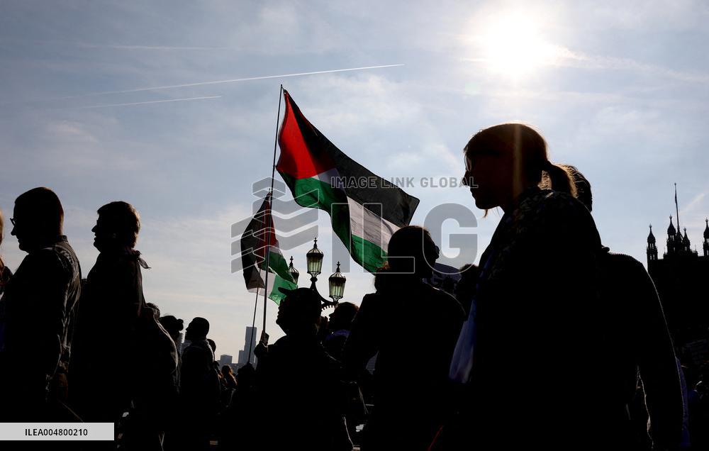 Palestine March and Protests in London - UK