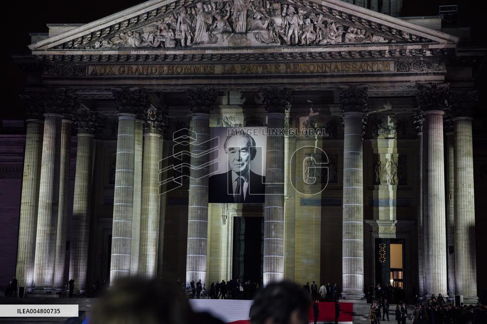 Ceremony To Honor Robert Badinter At The Pantheon - Paris