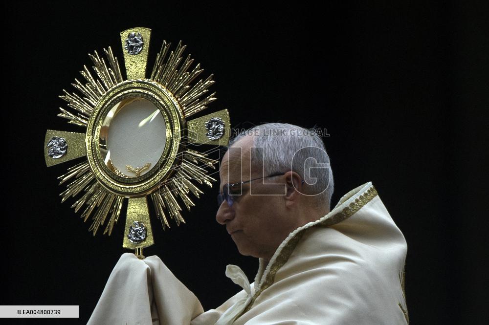 Pope Leo XIV During the Marian Vigil In St. Peter's Square - Vatican