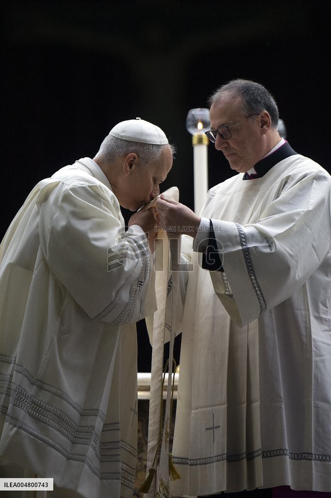 Pope Leo XIV During the Marian Vigil In St. Peter's Square - Vatican