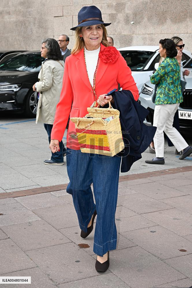 Infanta Elena Attending Las Ventas Bullring On National Day - Madrid