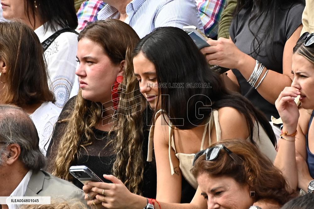 Infanta Elena Attending Las Ventas Bullring On National Day - Madrid