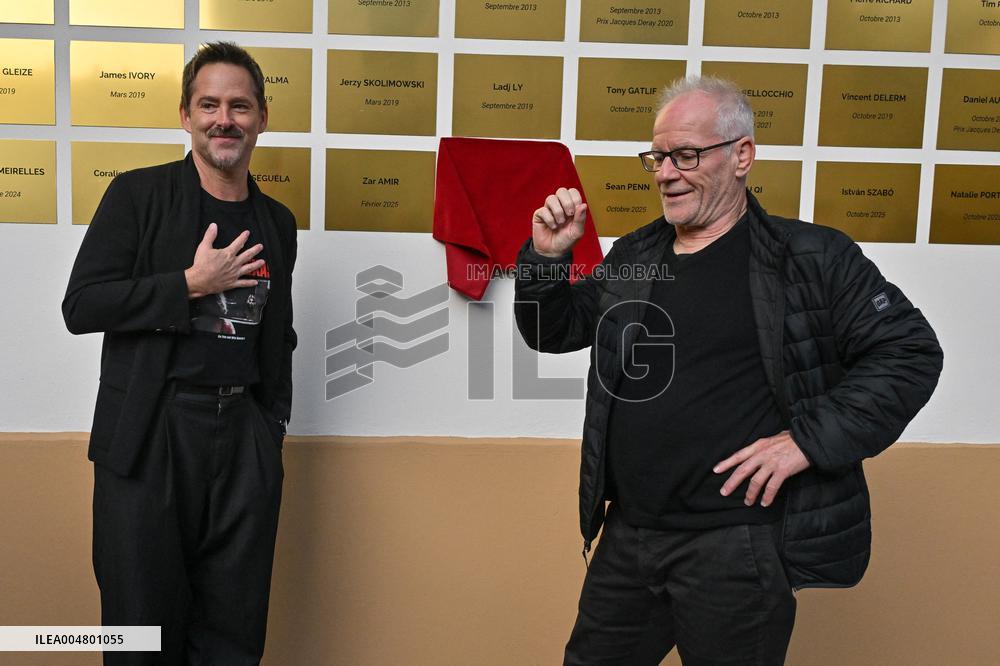 17th Lumiere Film Festival Scoot Cooper Unveils His Plaque On The Filmmakers Wall
