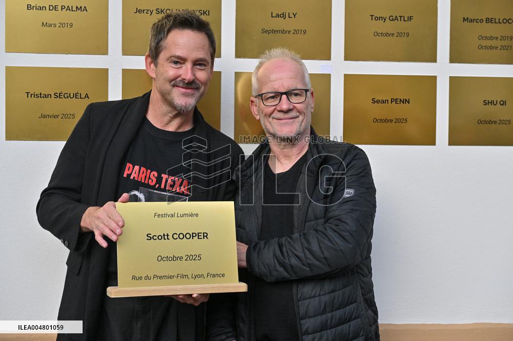 17th Lumiere Film Festival Scoot Cooper Unveils His Plaque On The Filmmakers Wall
