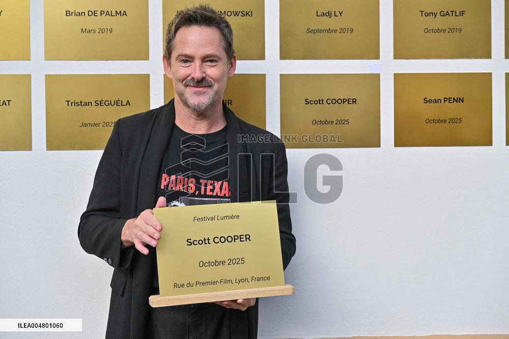 17th Lumiere Film Festival Scoot Cooper Unveils His Plaque On The Filmmakers Wall