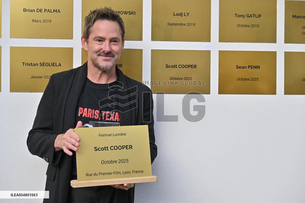 17th Lumiere Film Festival Scoot Cooper Unveils His Plaque On The Filmmakers Wall