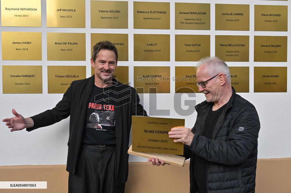 17th Lumiere Film Festival Scoot Cooper Unveils His Plaque On The Filmmakers Wall